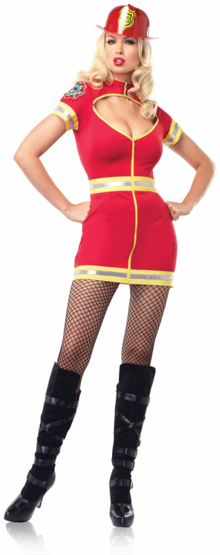 Flirty Firefighter Adult Costume