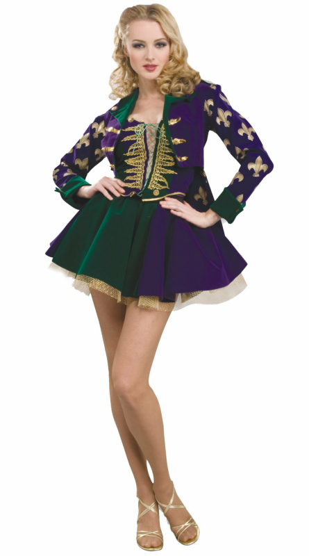 Designer Collection Sexy Mardi Gras Maiden Adult Costume