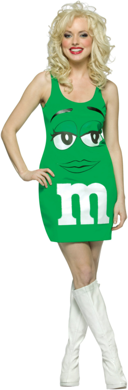 M&M Green Tank Dress Adult Costume