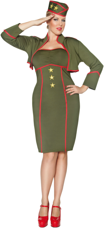 Army Girl Adult Plus Costume