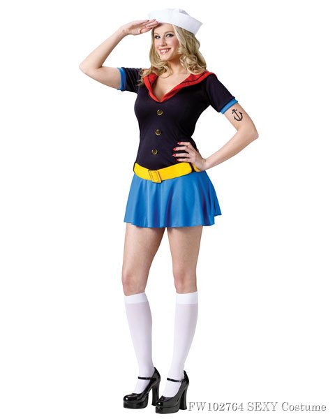 Women's Popeye Sexy Costume