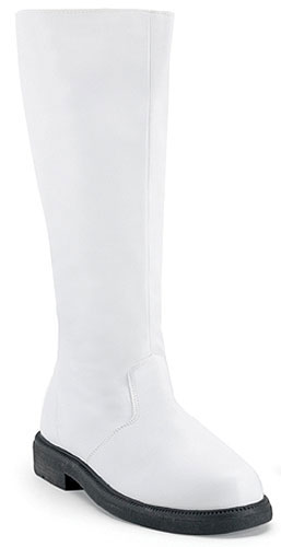 Adult White Costume Boots