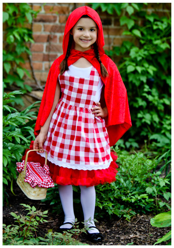 Kids Red Riding Hood Tutu Costume