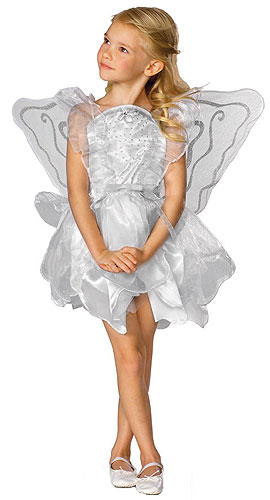 Kids White Pixie Costume