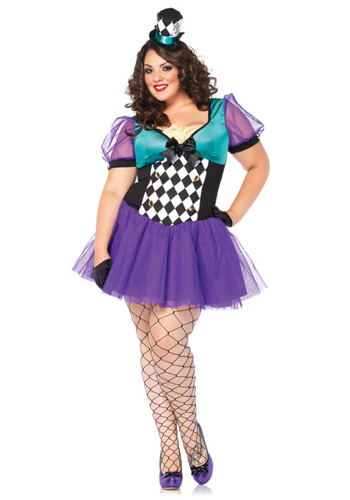 Plus Size Miss Mad Hatter Costume