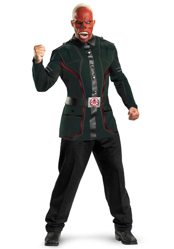 Deluxe Adult Red Skull Costume