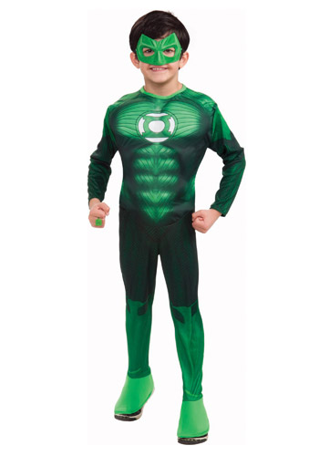 Kids Muscle Chest Green Lantern Costume