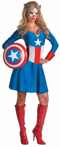 Captain America Female Classic Adult Costume