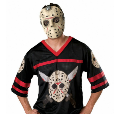 Friday the 13th Jason Hockey Jersey with Mask Adult Costume