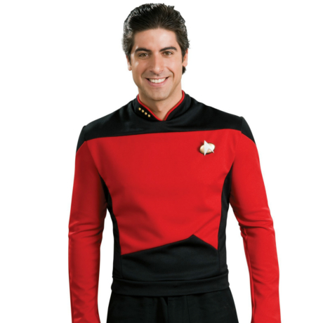 Star Trek Next Generation Red Shirt Deluxe Adult Costume