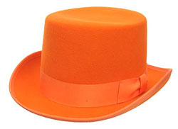 Deluxe Wool Orange Top Hat