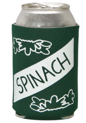 Spinach Can Koozie