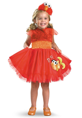 Girls Frilly Elmo Costume