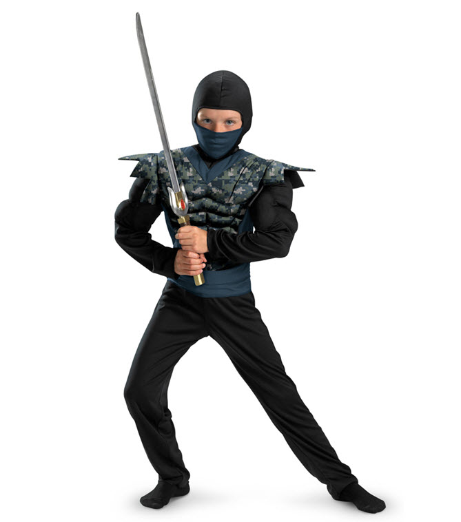 Night Camo Ninja Costume