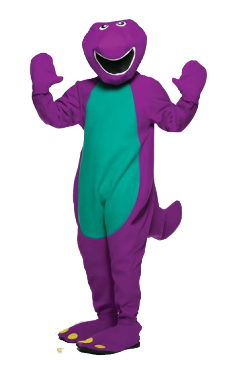 Barney Adult Costume