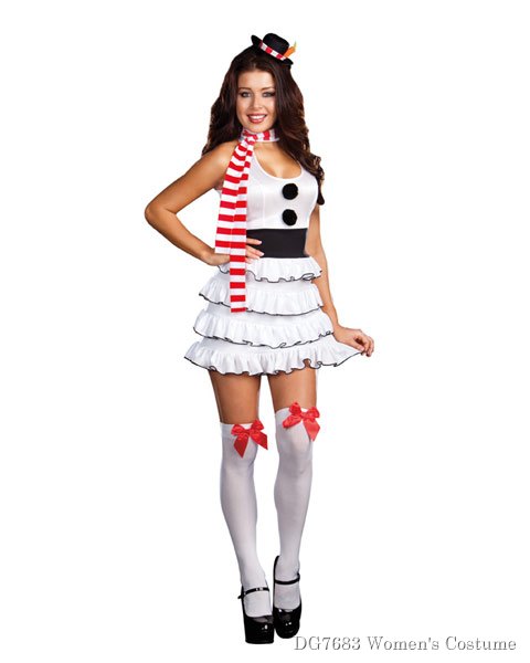 Womens Let It Snow Adult Sexy Costume