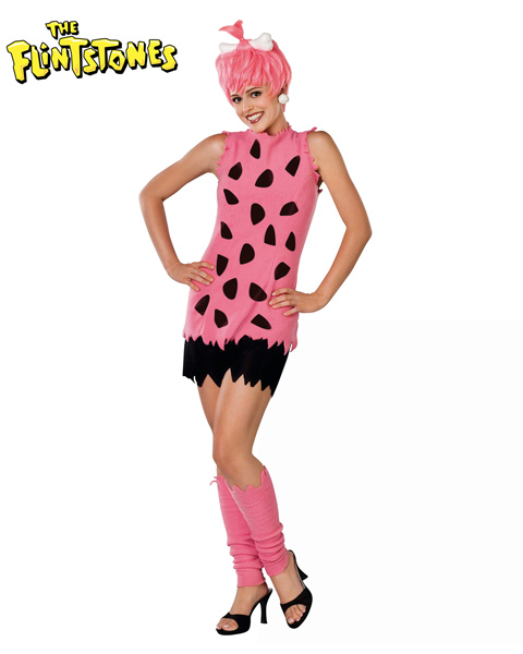 Flintstones Pebbles Adult Couple Costume