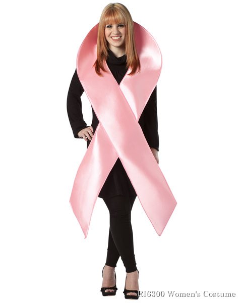 Pink Ribbon Womens Costume