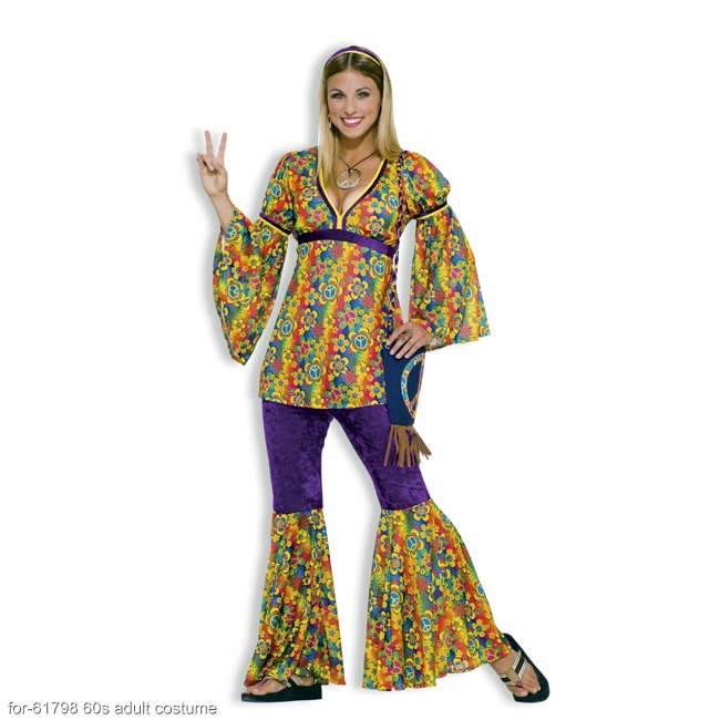 Purple Haze Hippie Adult Costume : Costumes Life
