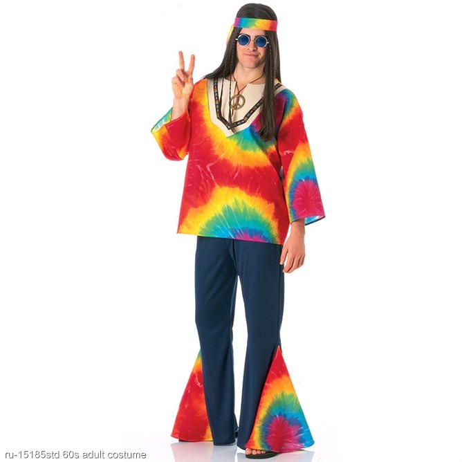 Psychedelic Hippy Adult 60s Costume : Costumes Life