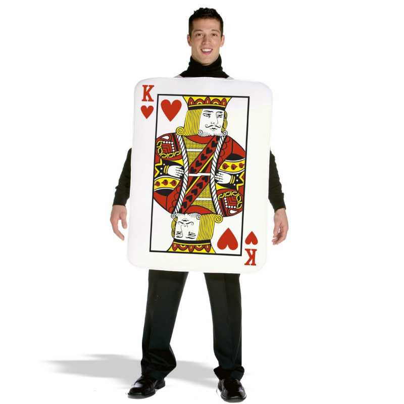King of Hearts Deluxe Playing Card Adult Costume : Costumes Life