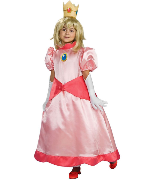 Super Mario Deluxe Princess Peach Girls Costume : Costumes Life
